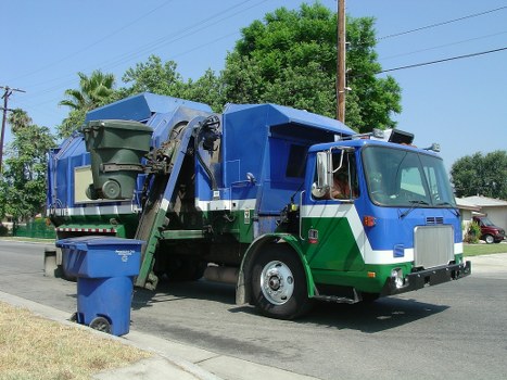 Professional team handling construction debris