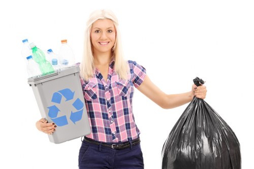 Modern waste management technology in use